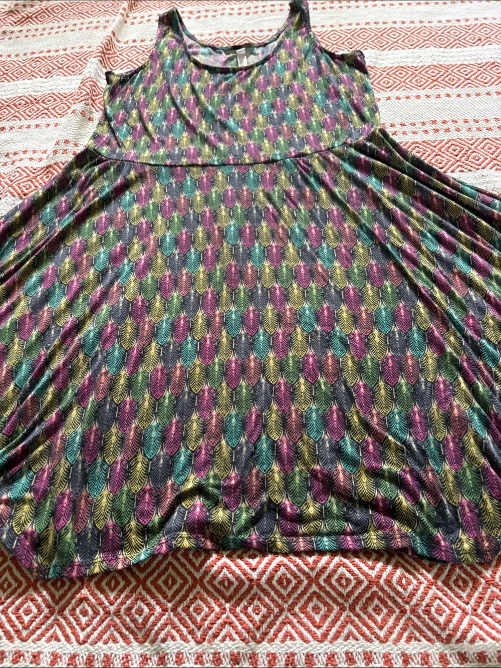 Xhilaration Multicolor Metallic Midi Tank Dress - Picture 4 of 5